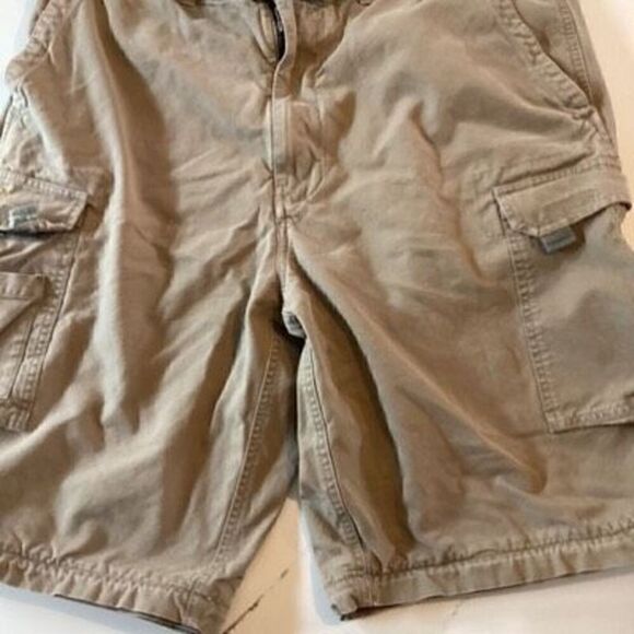 Abercrombie and Fitch Paratroops Belted Cargo Shorts Sz XL Vintage - Picture 1 of 7